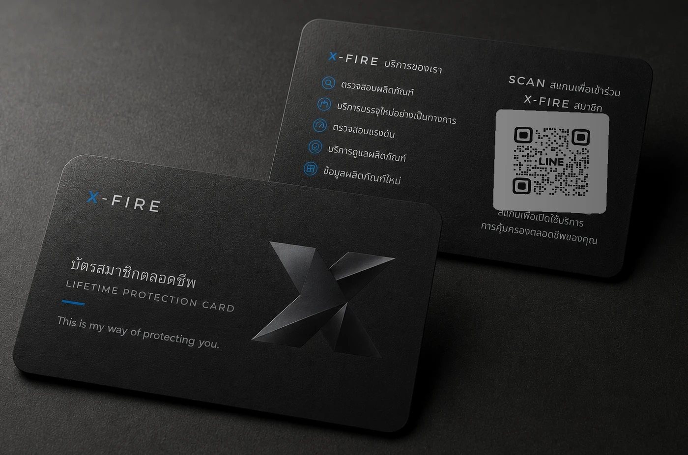 X-FIRE lifetime member card